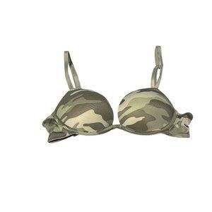 Victorias Secret PINK Women’s Wear Everywhere Super Push Up Bra Size 34A Camo
